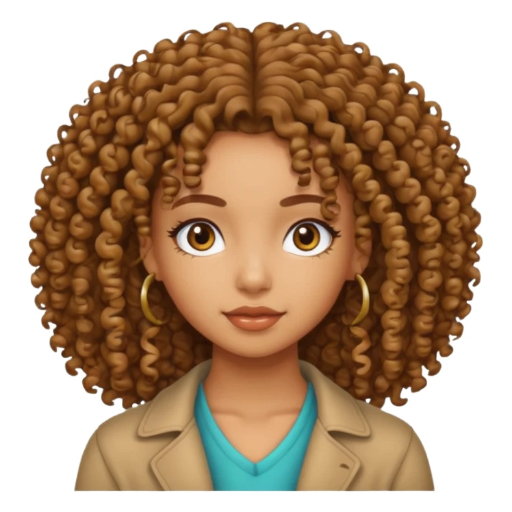 mulatto girl with curly hair bitch sticker