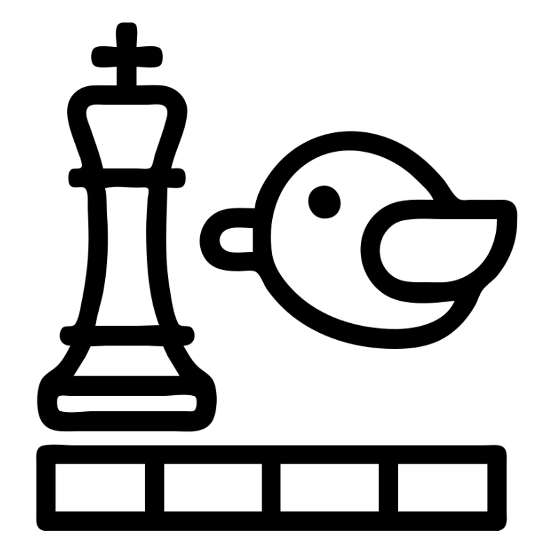 Chess flappy bird game  sticker