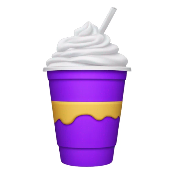 Double Styrofoam cup with purple drink in it sticker