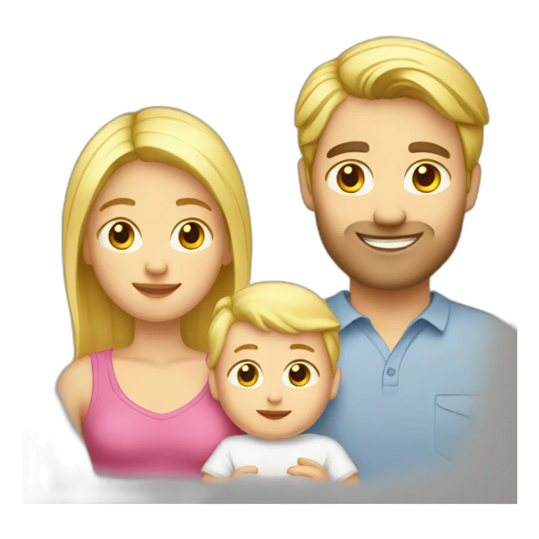 blond-hair-man-and-woman-with-baby sticker