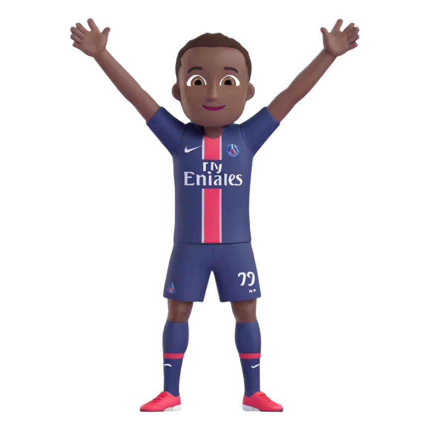 Blaise Matuidi in PSG uniform smiling arms wide sticker