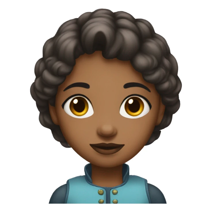 Un fille maquille sticker