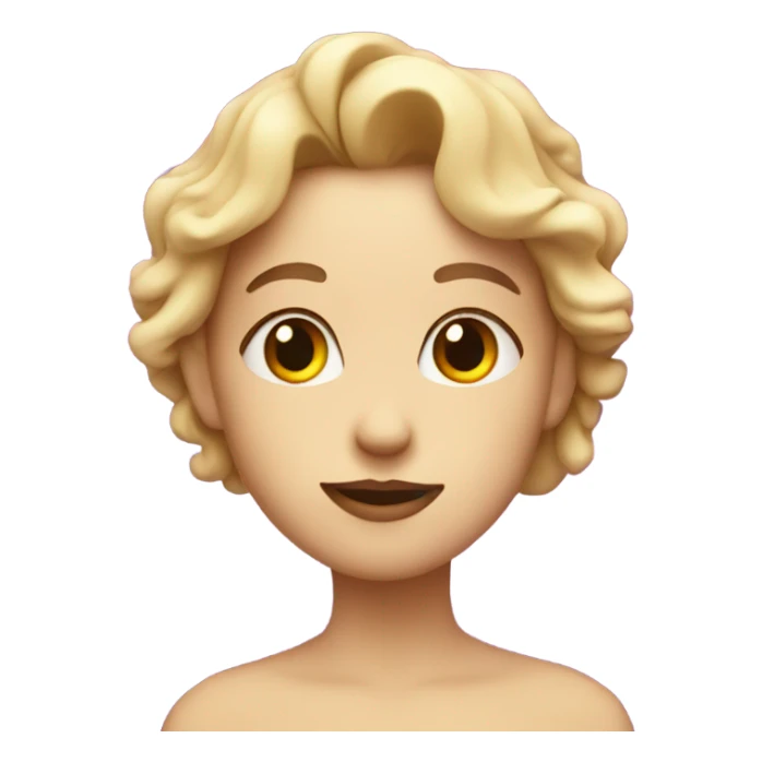 love face with purple hearts floating around sticker