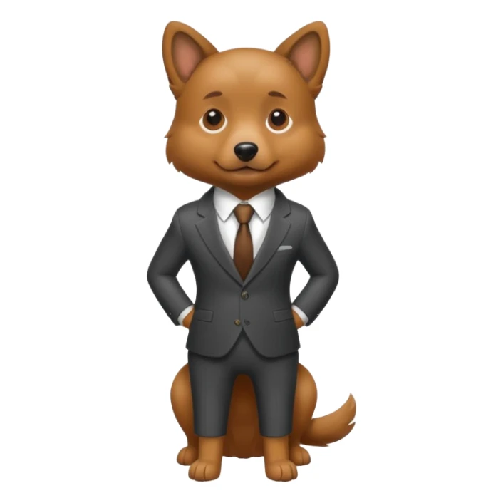 The dog went in a suit
 sticker