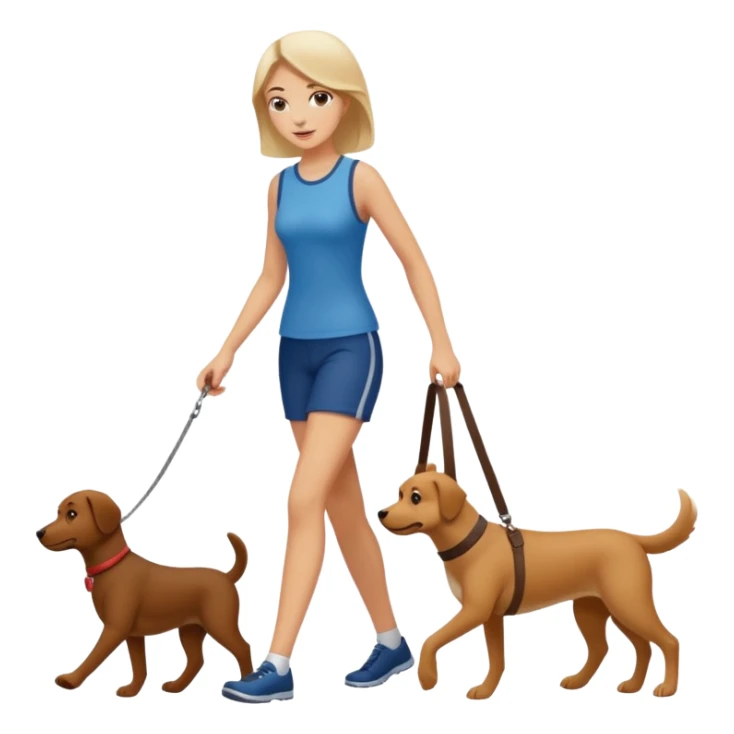 woman walking a man like a dog sticker