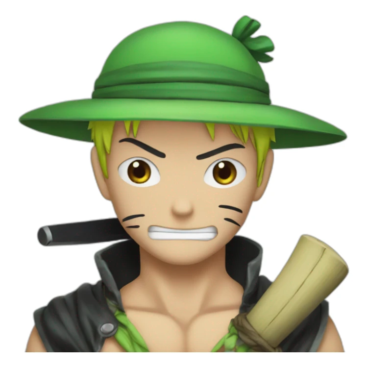 Zoro qui fait un câlin à luffy sticker