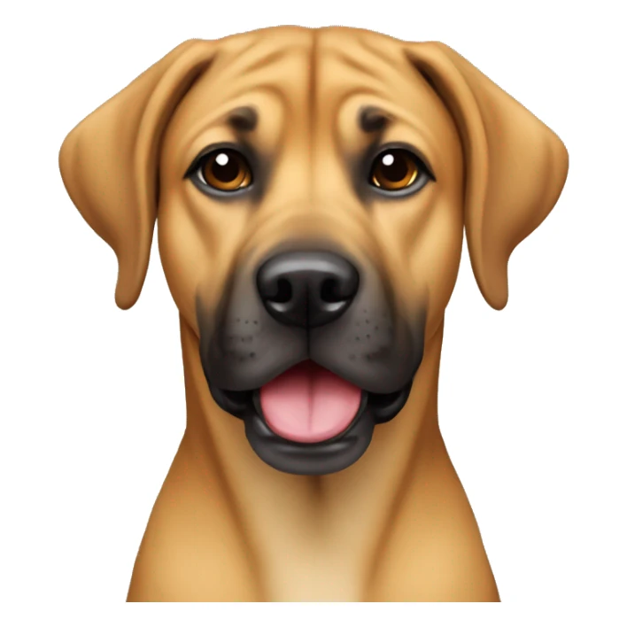 Black mouth cur dog sticker