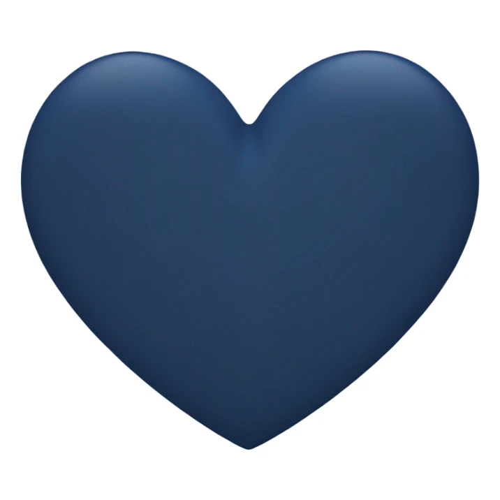 dark blue heart sticker