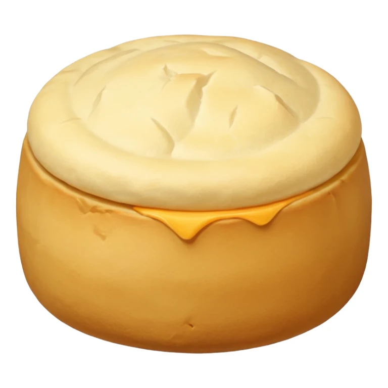 Pao de queijo pequeno redondinho liso sticker