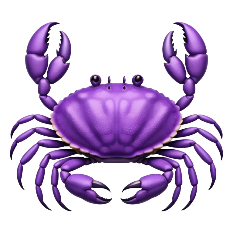 Lilac crab sticker