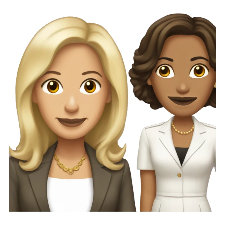 Kamala harris and female princess blonde  sticker