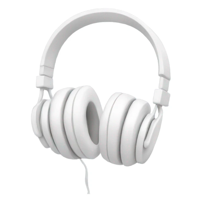 white headphones with white bows sticker