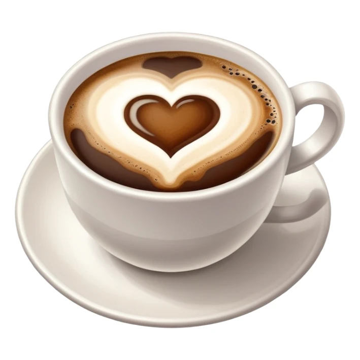 café avec un cœur sticker