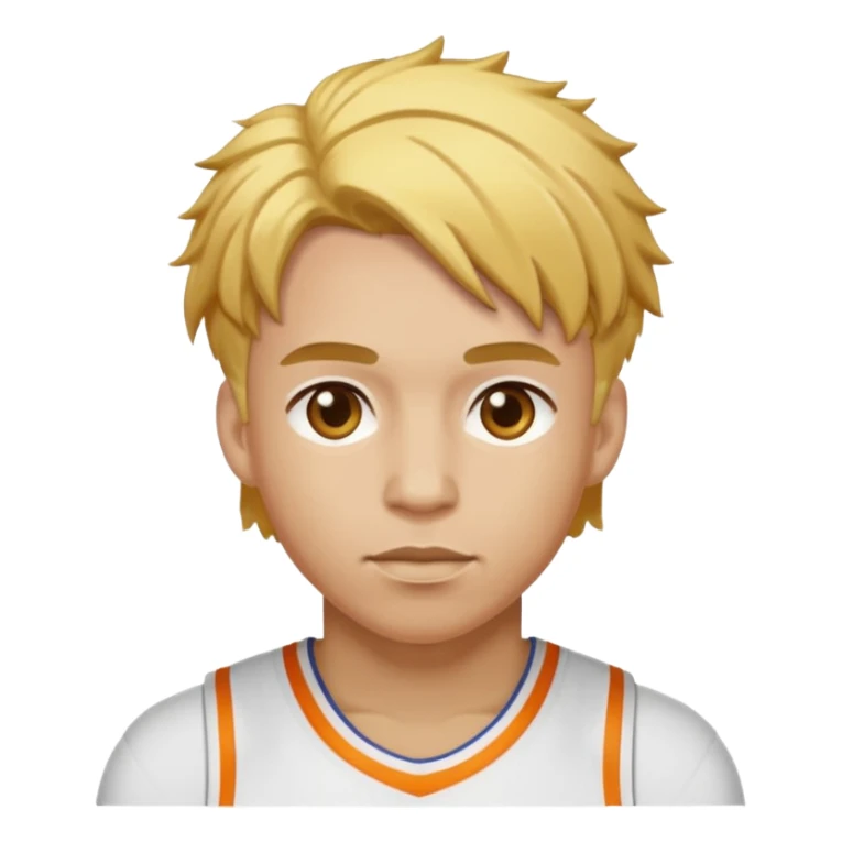 basketball player with gold hair sticker