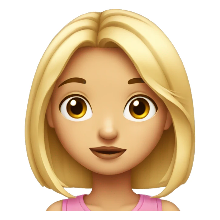 Cute girl giving side eye look sticker