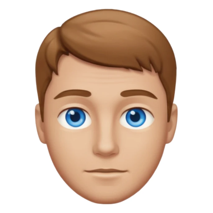 ADHD blue eyes adult male light brown hair sticker