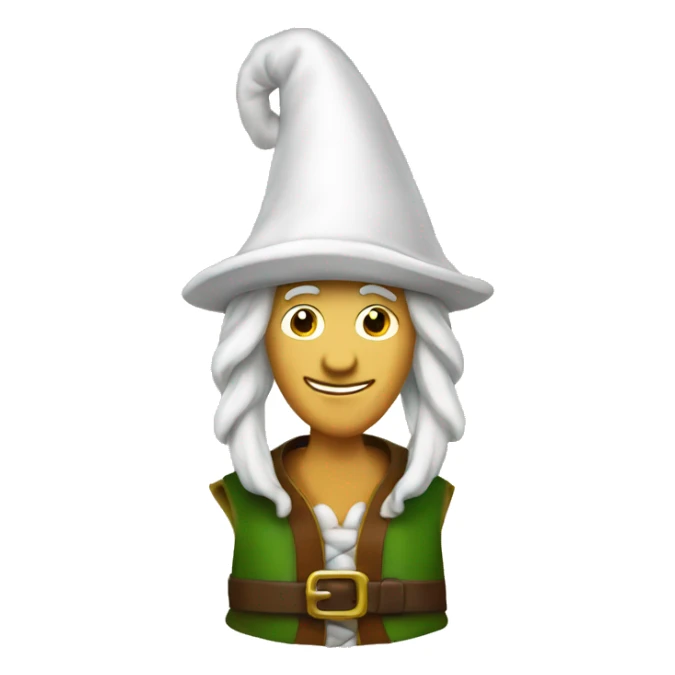 Big beer elf with hat made of sails sticker