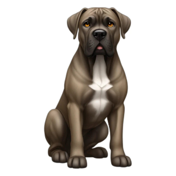 dog Cane Corso color fawn full body sticker