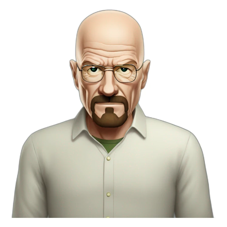 walter white confronting you sticker