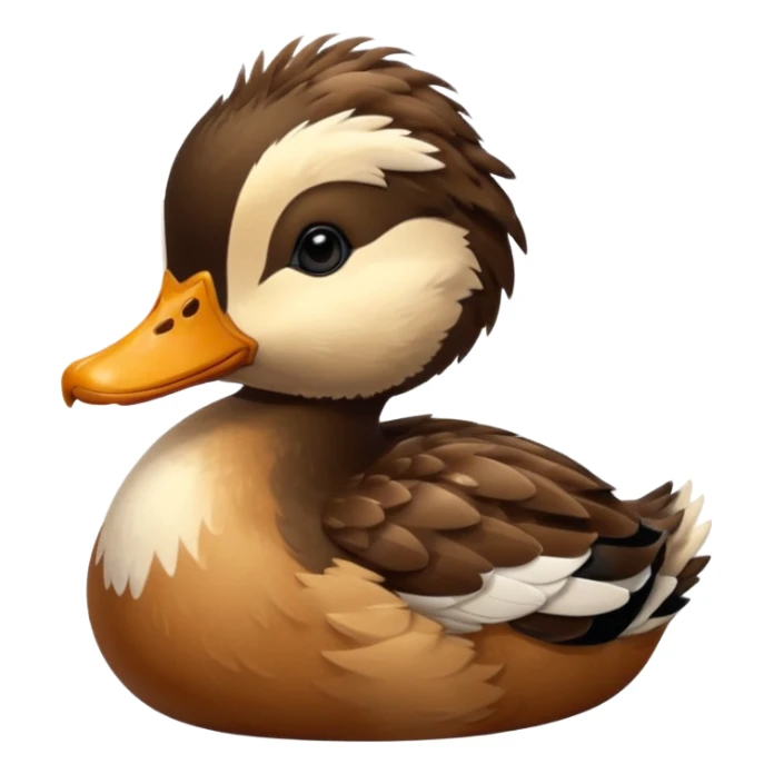 baby Northern Shoveller duck sticker