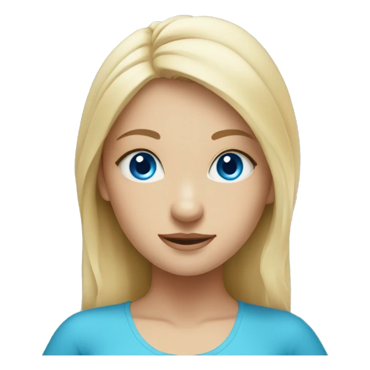 Yoga blonde girl with blue eyes  sticker
