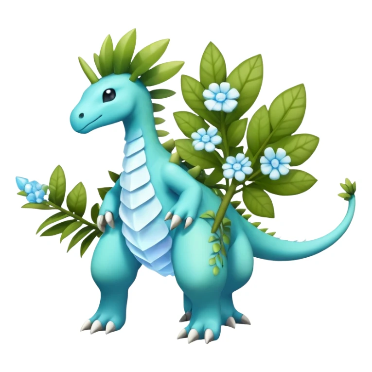 Meganium-Amaura-fakemon (full body) sticker