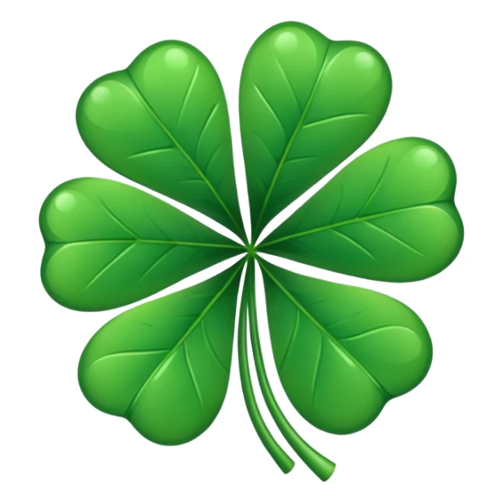  Un Trébol de 5 hojas Black clover sticker