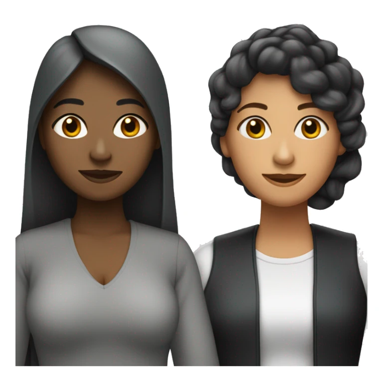 mujer cabello negro y lacio con un gato negro y uno gris sticker