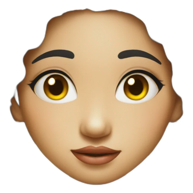 Balinese girl traditional close up sticker