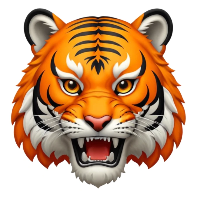 Harrisburg High School Tiger Logo with H sticker
