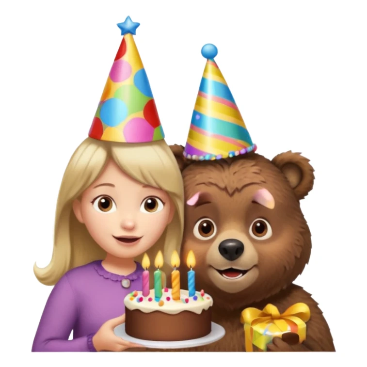 happy birthday masha and the bear sticker