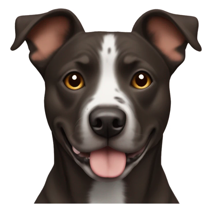 Dark brown staffordshire terrier blue heeler mix sticker