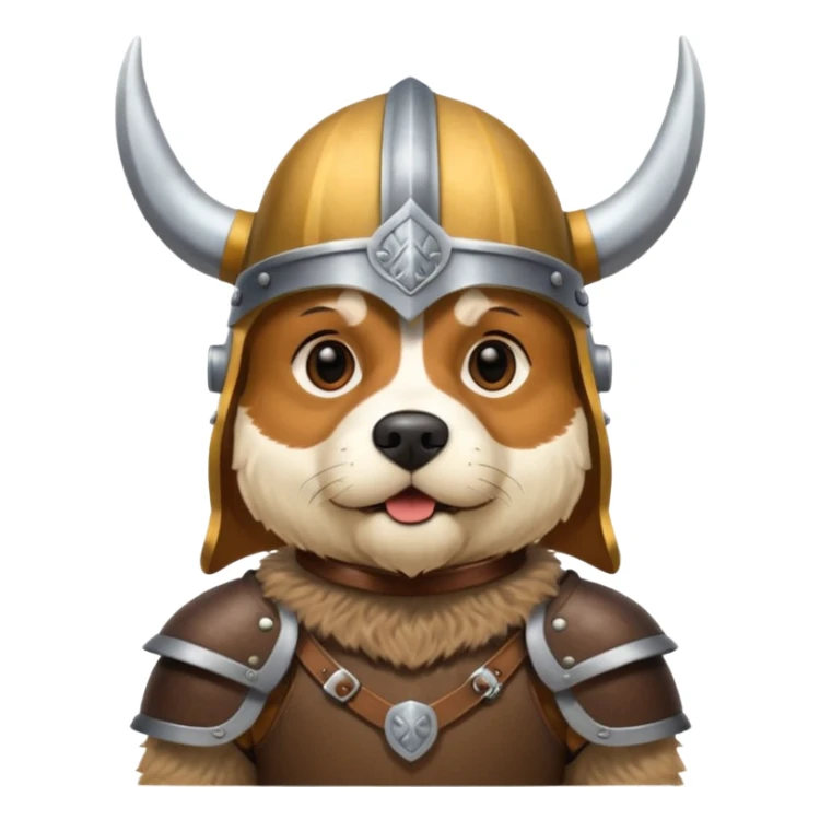 viking dog sticker