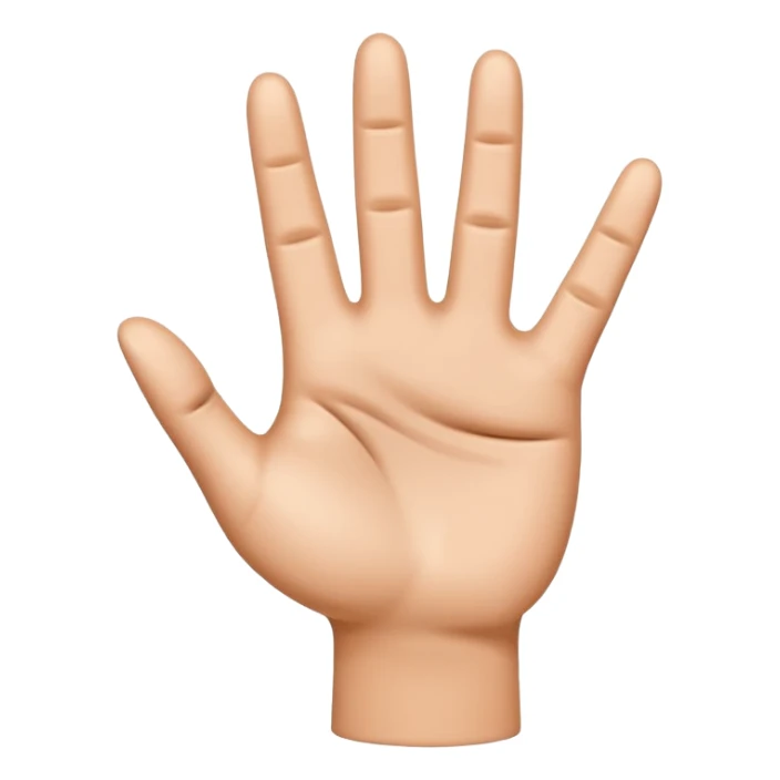 Please create a 3D emoji that shows the number 1 using fingers. I’d like it to resemble the iPhone emoji style!" sticker
