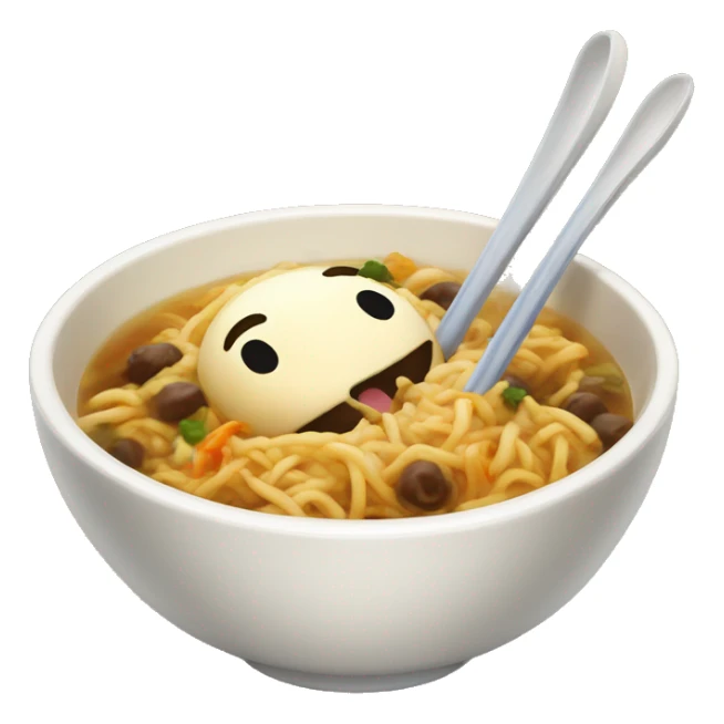 hwachae with a glas bowl and a spoon sticker