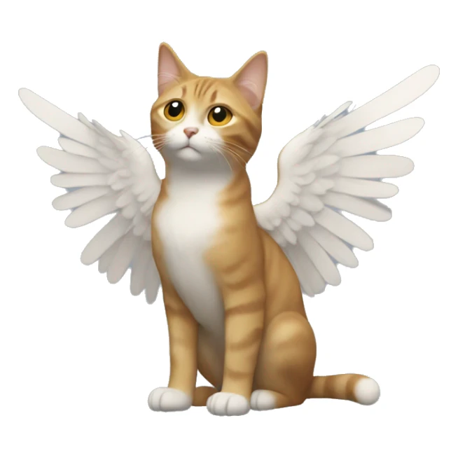 un chat avec des ailes sticker