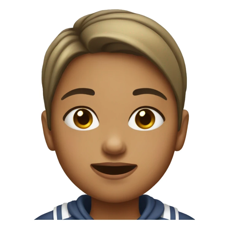 Girl playing hokey with short hair  sticker