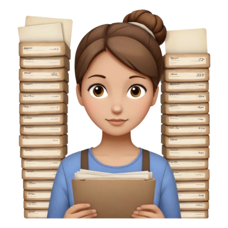 one photo with bun like catalog cards from delivery  sticker