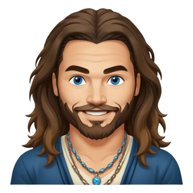 Blue eyes Jason mamoa longer hair smiling sticker