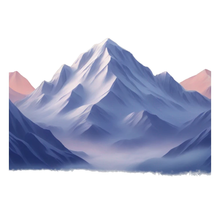 snowy mountain withstars in the sky sticker