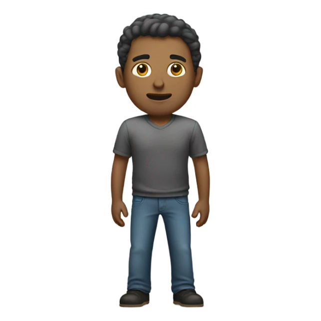 white man stands in an upright position sticker