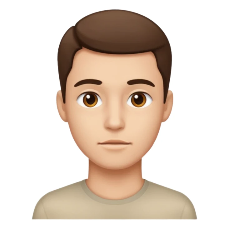person's jawline, focus on the lower face, neutral expression, clear jawline sticker
