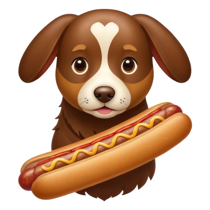 Perro salchicha de pelo largo cachorro color chocolate con color miel sticker
