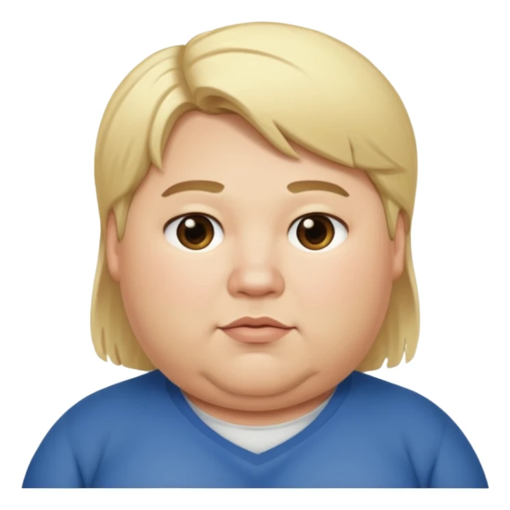 ash Trevino is a fat girl with blonde hair  sticker