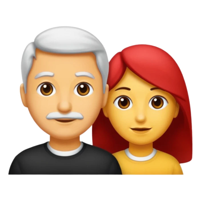 Saçı uzun ve arkadan bağlı olan bir erkek çiz sticker