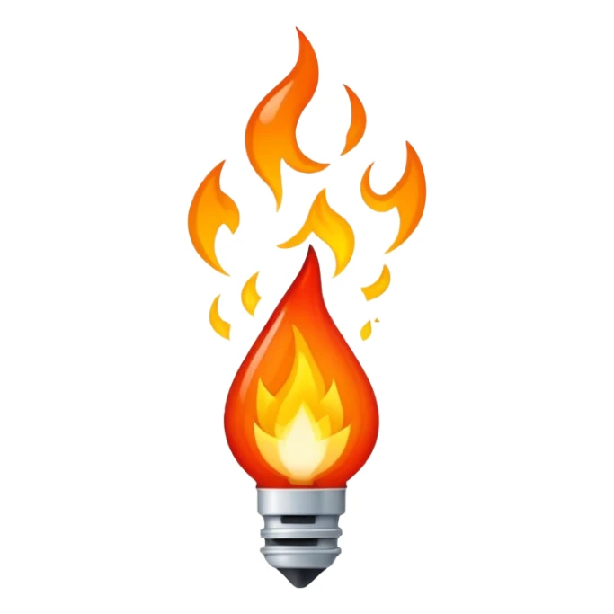 pouvoir ultime en feu sticker