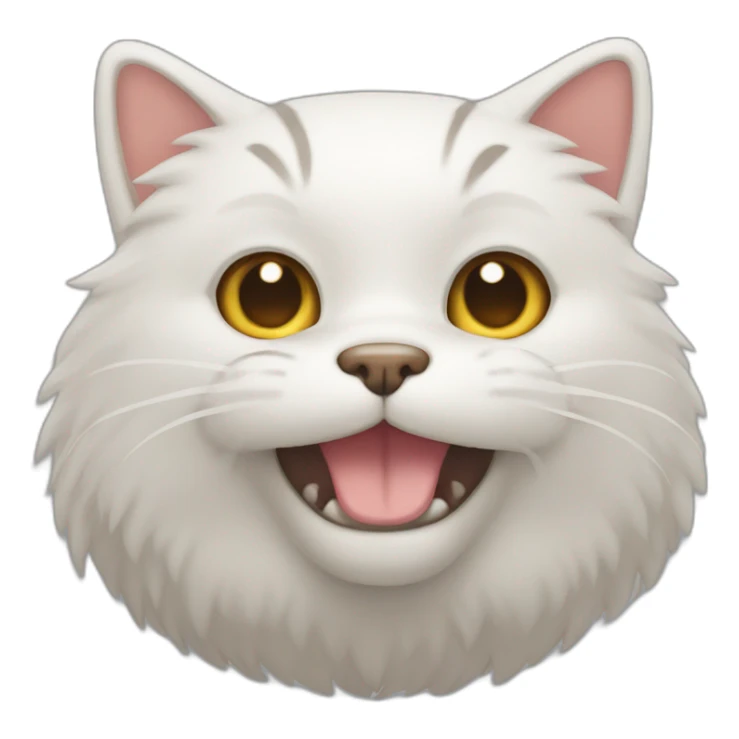 Un gato con cuerpo de perro sticker