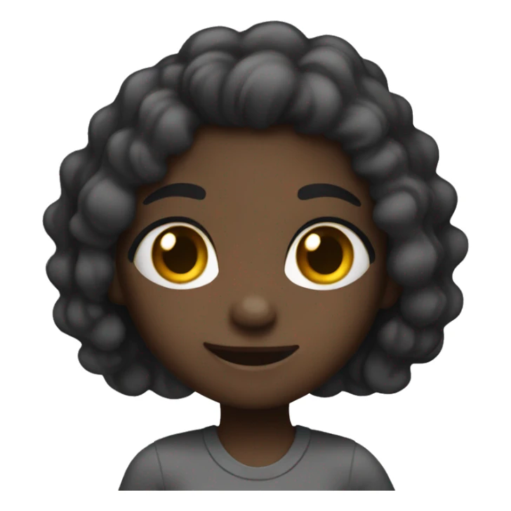 Dark skin girl saying okay buddy sticker