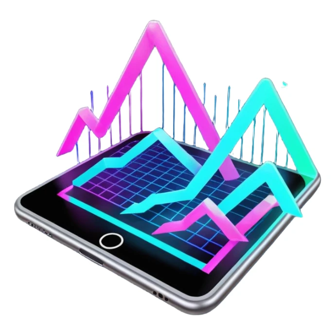 Holographic graphs and charts sticker