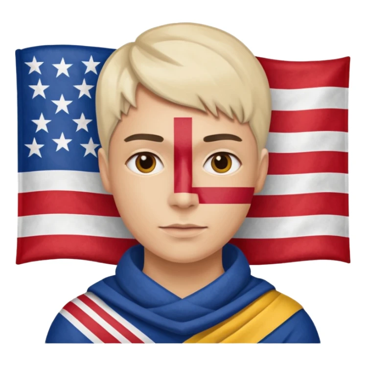 image the flag replacement of the skin of a huam sticker